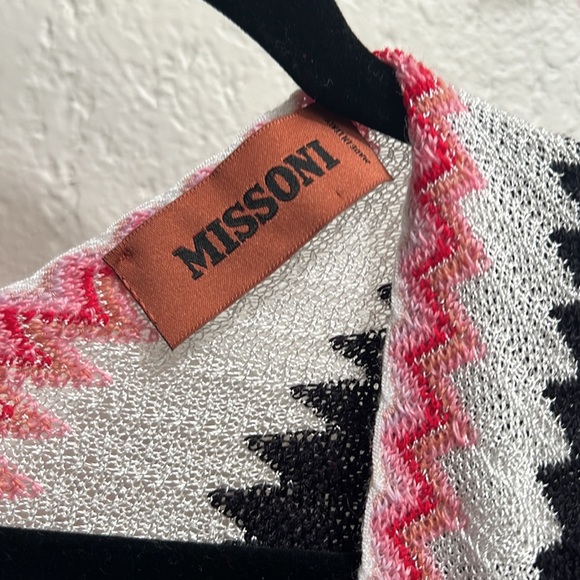 Chevron Wool Blend Ruana XL - Picture 2 of 7